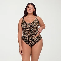 S3 Swim Womens Animal Tankini Swimsuit Top