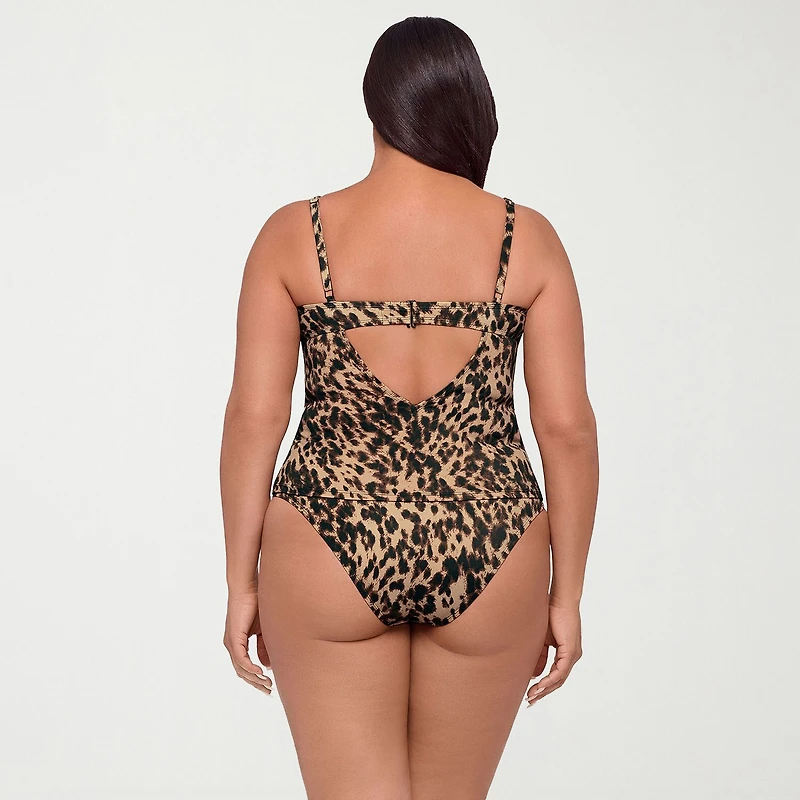 S3 Swim Womens Animal Tankini Swimsuit Top