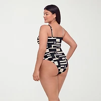 S3 Swim Womens Geometric Tankini Swimsuit Top