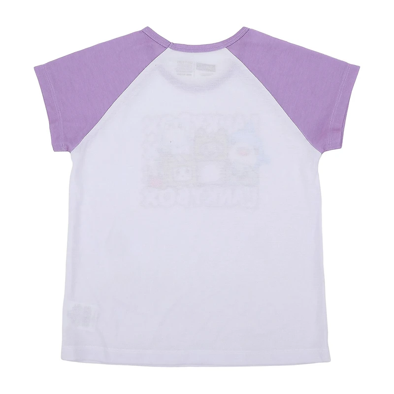 Little & Big Kid Girls Lankybox Crew Neck Short Sleeve 2-pc. Pajama Set