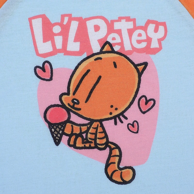 Little & Big Kid Girls Crew Neck Short Sleeve 3-pc. Pajama Set