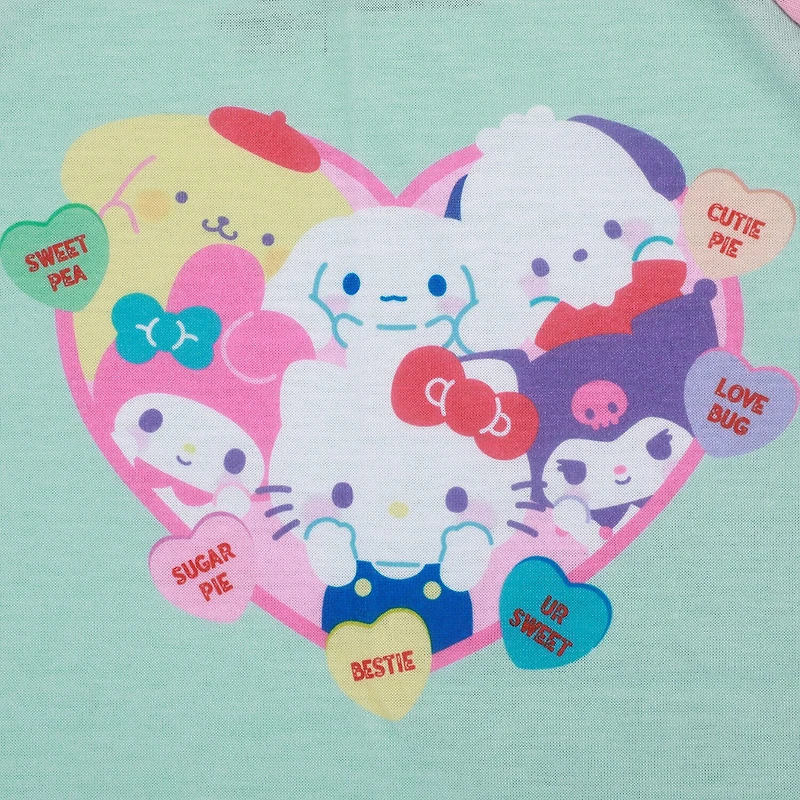 Little & Big Kid Girls Hello Kitty Crew Neck Short Sleeve 3-pc. Pajama Set