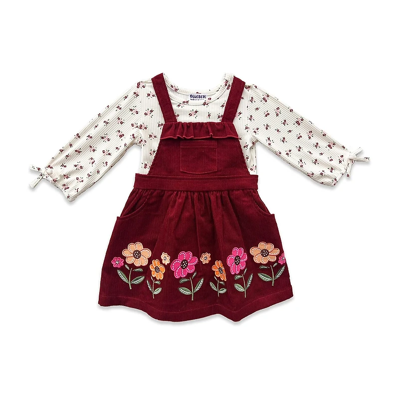 Blueberi Boulevard Toddler Girls Embroidered 2-pc. Dress Set