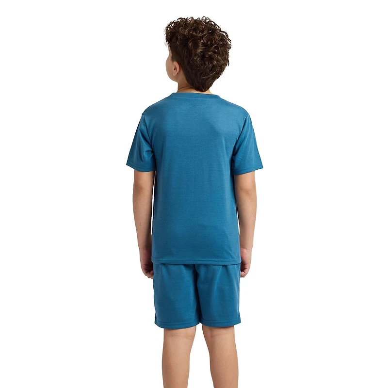Little & Big Kid Boys Crew Neck Short Sleeve 4-pc. Pajama Set