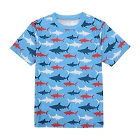 Little & Big Kid Boys Crew Neck Short Sleeve 4-pc. Pajama Set