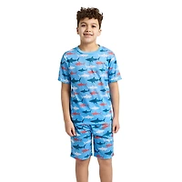 Little & Big Kid Boys Crew Neck Short Sleeve 4-pc. Pajama Set