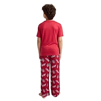 Little & Big Kid Boys Crew Neck Short Sleeve 3-pc. Pajama Set