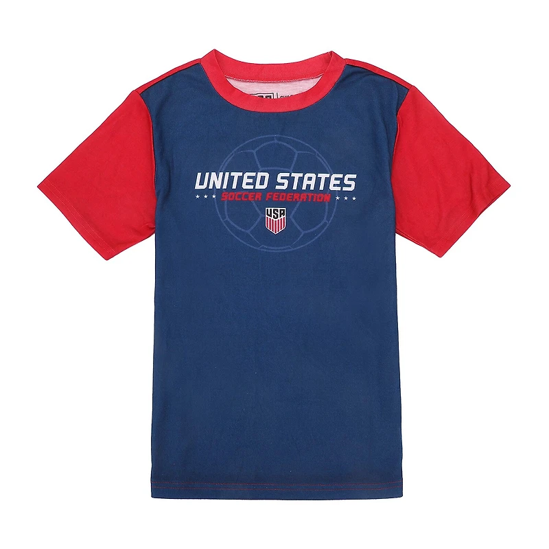 Little & Big Kid Boys Crew Neck Short Sleeve 3-pc. Pajama Set
