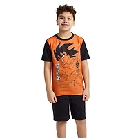 Little & Big Kid Boys Dragon Ball Z Crew Neck Short Sleeve 4-pc. Pajama Set