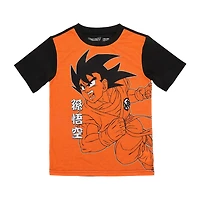 Little & Big Kid Boys Dragon Ball Z Crew Neck Short Sleeve 4-pc. Pajama Set