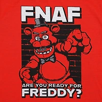 Little & Big Kid Boys Five Nights at Freddys Crew Neck Short Sleeve 4-pc. Pajama Set