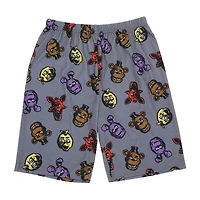 Little & Big Kid Boys Five Nights at Freddys Crew Neck Short Sleeve 4-pc. Pajama Set