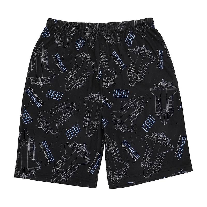 Little & Big Kid Boys NASA Crew Neck Short Sleeve 4-pc. Pajama Set
