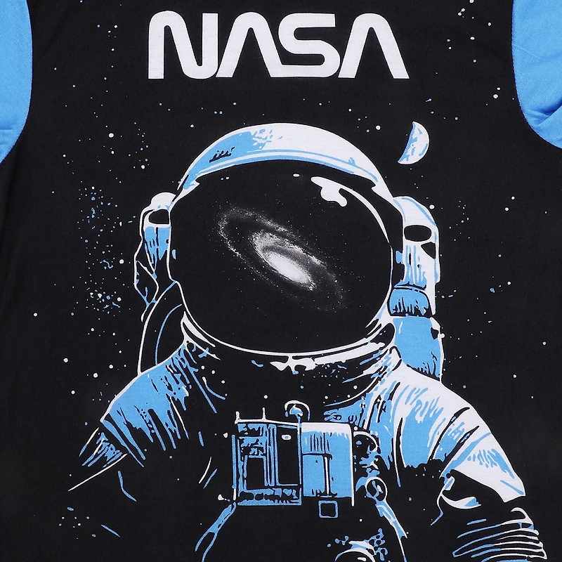 Little & Big Kid Boys NASA Crew Neck Short Sleeve 4-pc. Pajama Set