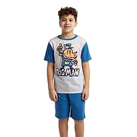 Little & Big Kid Boys Crew Neck Short Sleeve 4-pc. Pajama Set