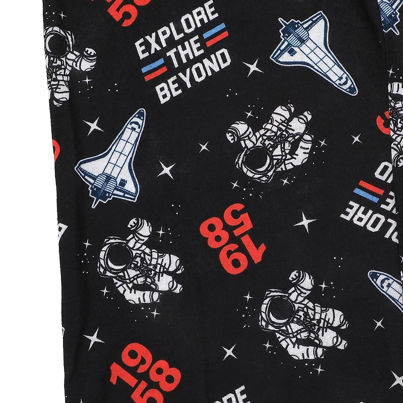 Little & Big Kid Boys NASA Crew Neck Short Sleeve 2-pc. Pajama Set
