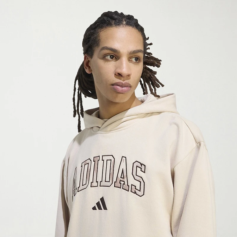 adidas Mens Long Sleeve Fleece Hoodie