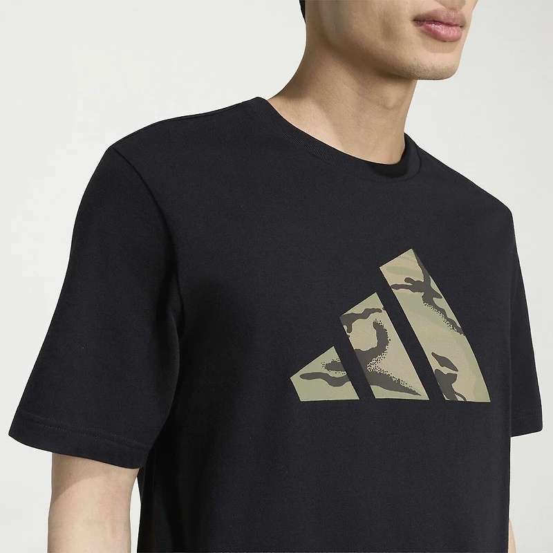 adidas Essentials Flex Mens Crew Neck Short Sleeve Regular Fit Graphic T-Shirt