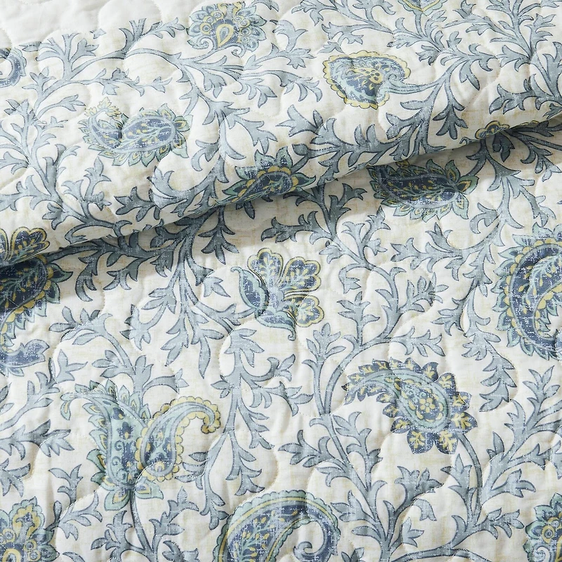 Madison Park Vanessa 6-Pc Cotton Percale Quilt Set With Throw Pillows