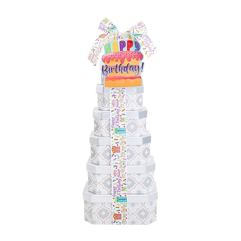 Alder Creek Birthday Celebrations 7 High Gift Tower Food Set