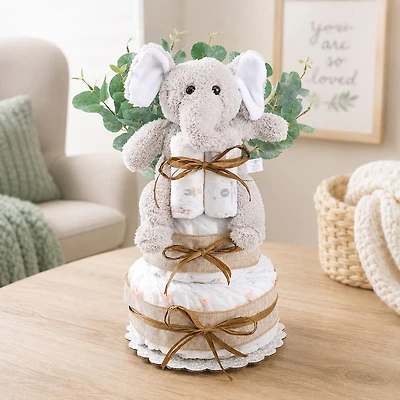 Alder Creek Wild About Baby Two Tier Diaper Cake