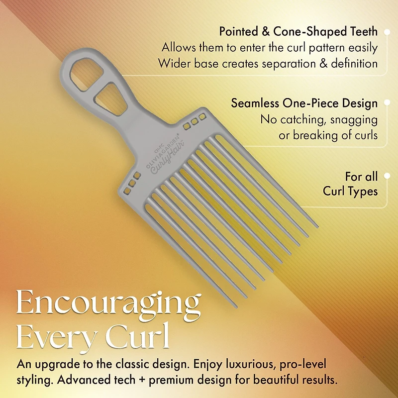 Olivia Garden Curly Hair Pick Comb
