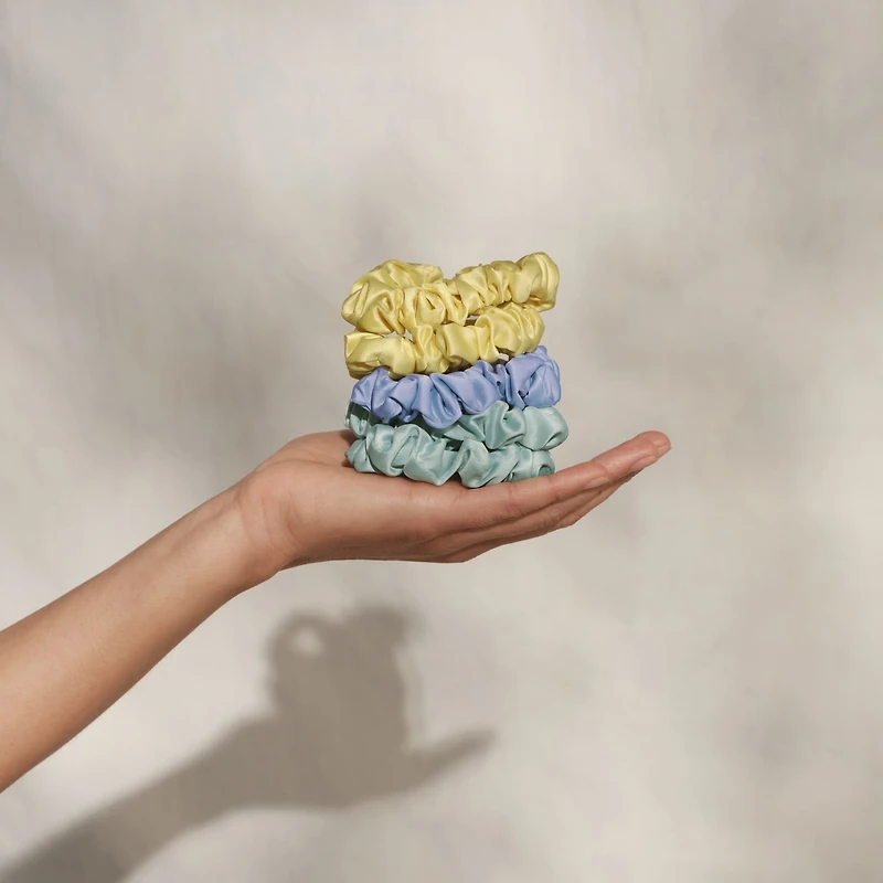 Kitsch Ruched Satin Scrunchies- 5pc