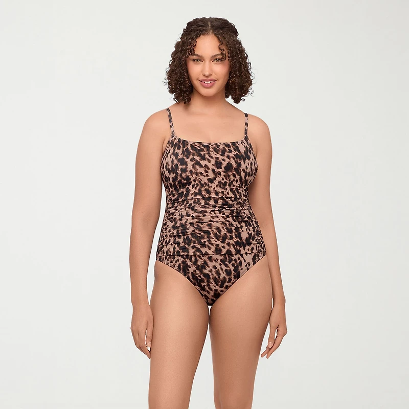 S3 Swim Womens Animal Moderate Coverage One Piece Swimsuit