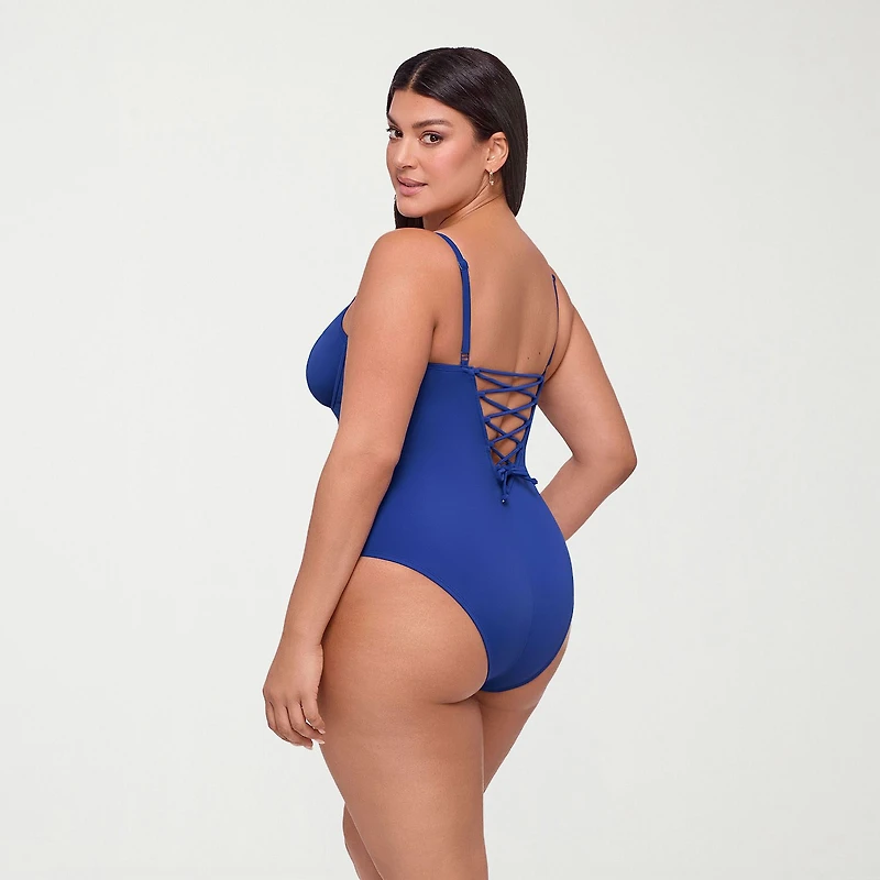 S3 Swim Womens Moderate Coverage One Piece Swimsuit