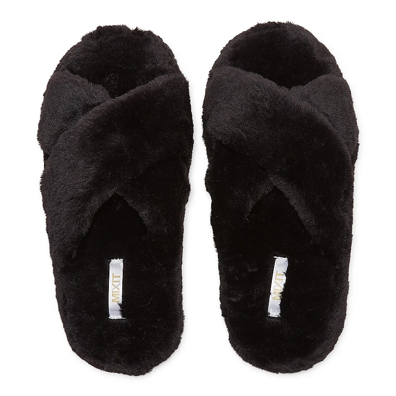 Mixit Criss Cross Womens Slip-On Slippers