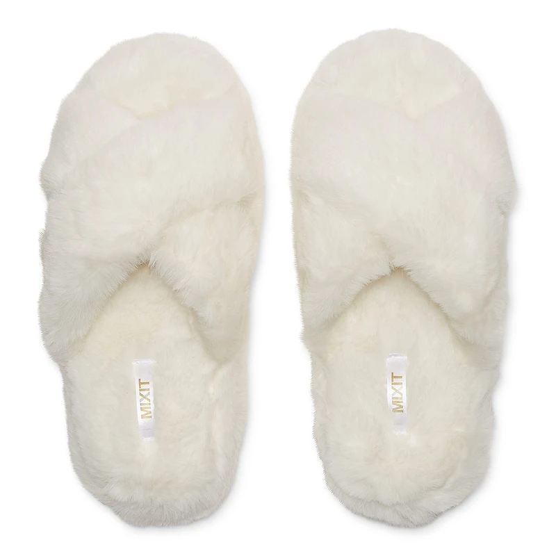Mixit Criss Cross Womens Slip-On Slippers