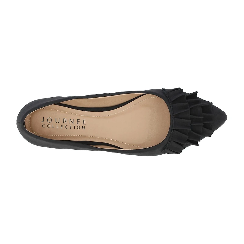 Journee Collection Womens Judy Slip-on Pointed Toe Ballet Flats