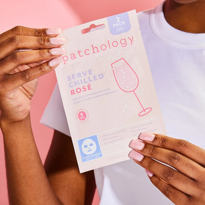 Patchology Serve Chilled Rose Sheet Mask- 2 Pack