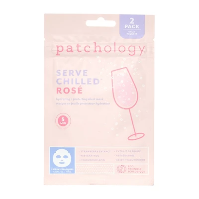 Patchology Serve Chilled Rose Sheet Mask- 2 Pack