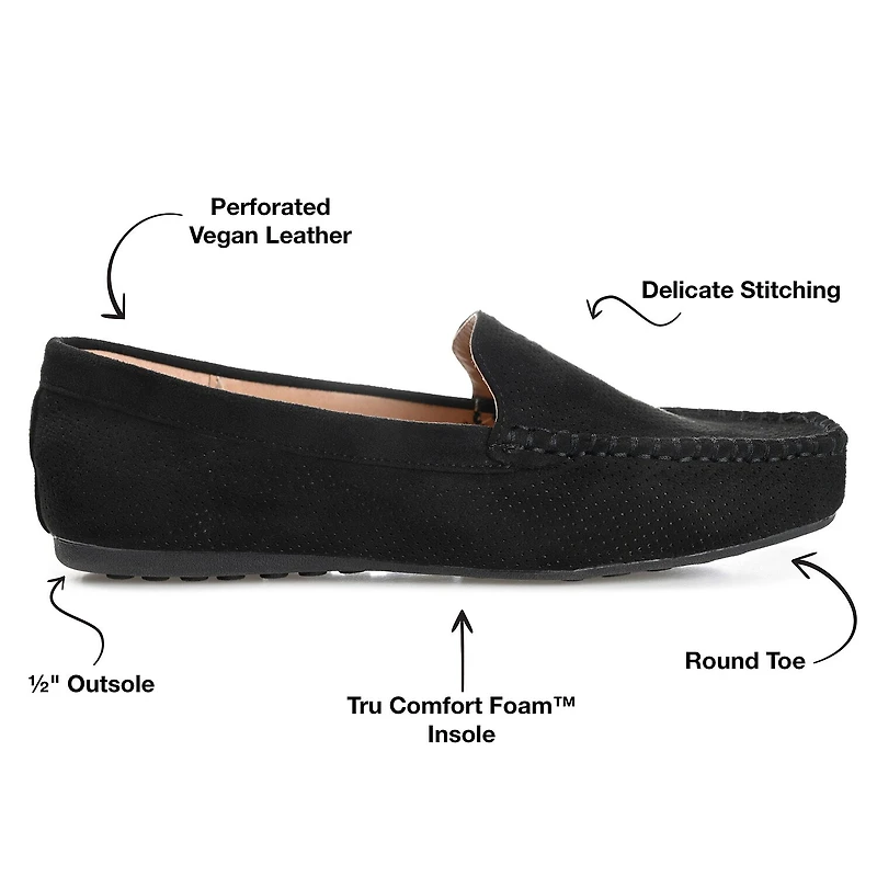 Journee Collection Halsey Womens Round Loafers