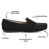Journee Collection Halsey Womens Round Loafers