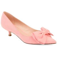 Journee Collection Womens Orana Pumps Slip-on Pointed Toe Kitten Heel