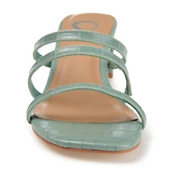 Journee Collection Hariett Womens Round Open Toe Block Heel Pumps
