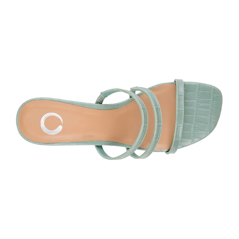 Journee Collection Hariett Womens Round Open Toe Block Heel Pumps