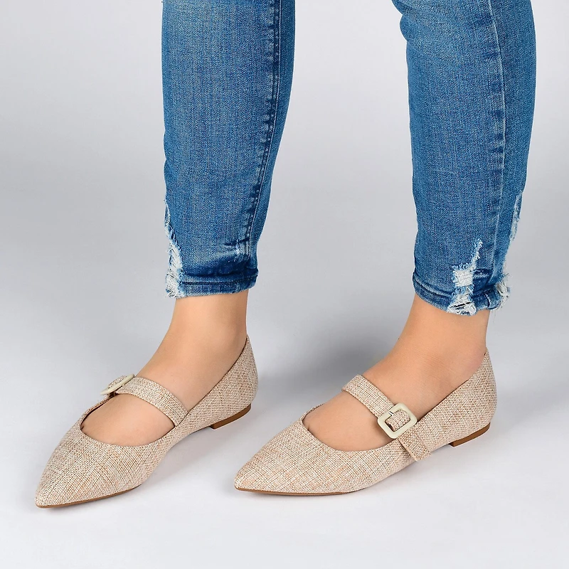 Journee Collection Karissa Womens Round Closed Toe Ballet Flats
