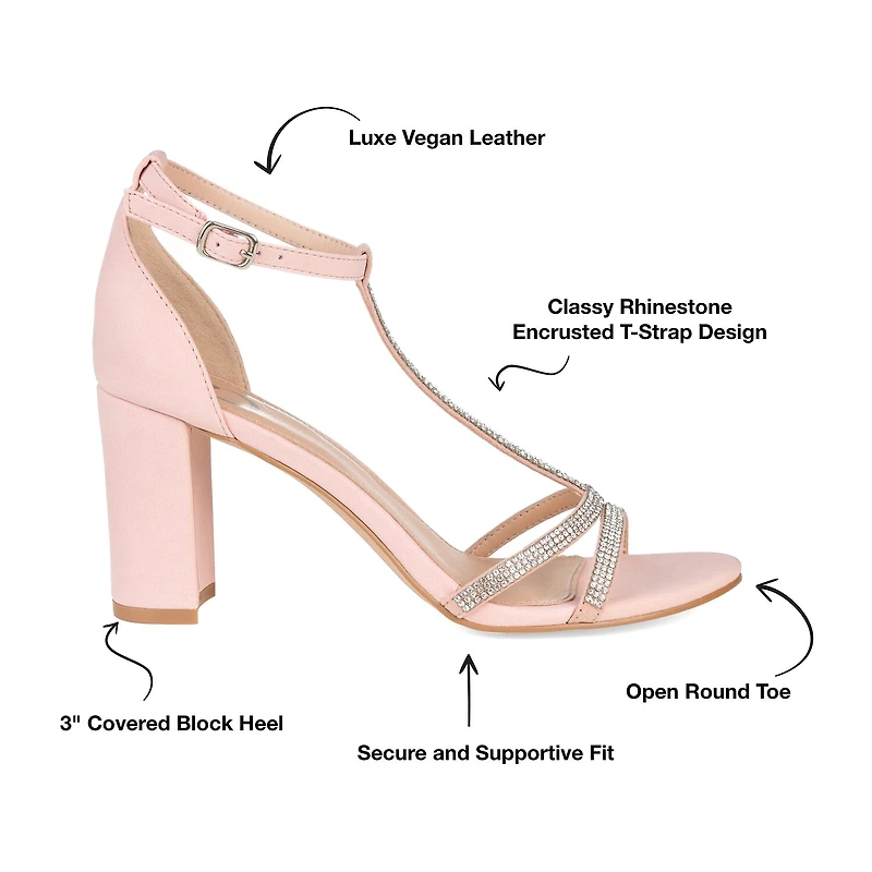 Journee Collection Womens Denali Heeled Sandals