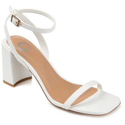 Journee Collection Chasity Womens Round Open Toe Block Heel Pumps