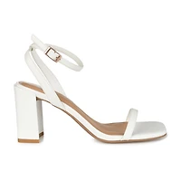 Journee Collection Chasity Womens Round Open Toe Block Heel Pumps