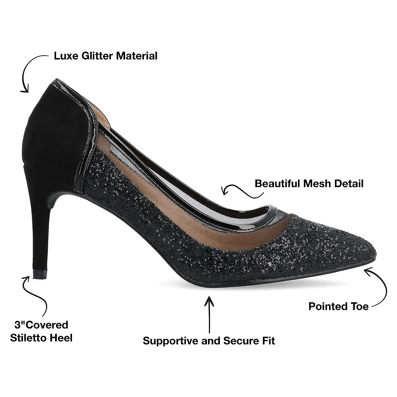 Journee Collection Kalani Womens Pointed Stiletto Heel Pumps
