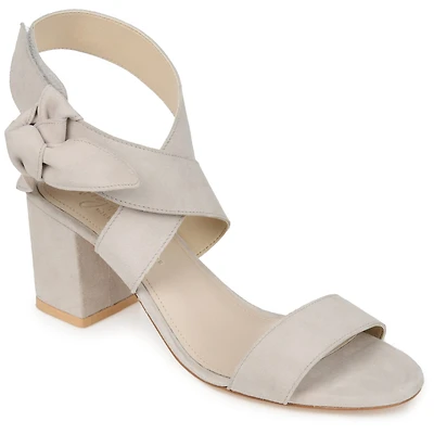 Journee Signature Hether Womens Round Open Toe Block Heel Pumps