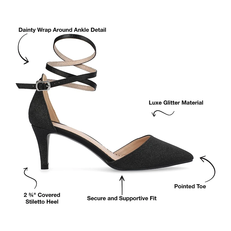 Journee Collection Luela Womens Pointed Closed Toe Stiletto Heel Pumps