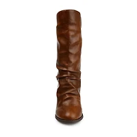 Journee Collection Womens Sequoia Stacked Heel Slouch Boots