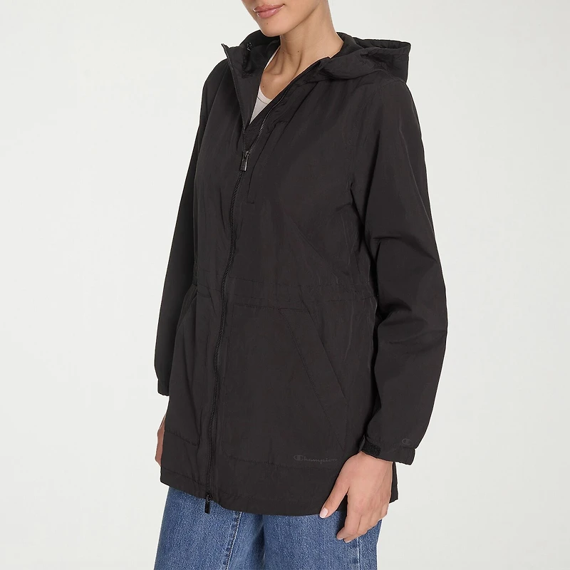 Champion Womens Hooded Water Resistant Midweight Raincoat