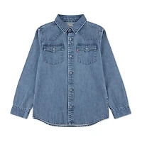 Levi's® Big Kid Boys Long Sleeve Regular Fit Button-Down Shirt