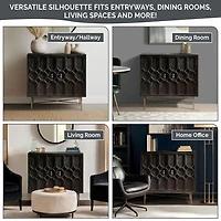 Madison Park Eddy Living Room Collection Storage Accent Cabinet